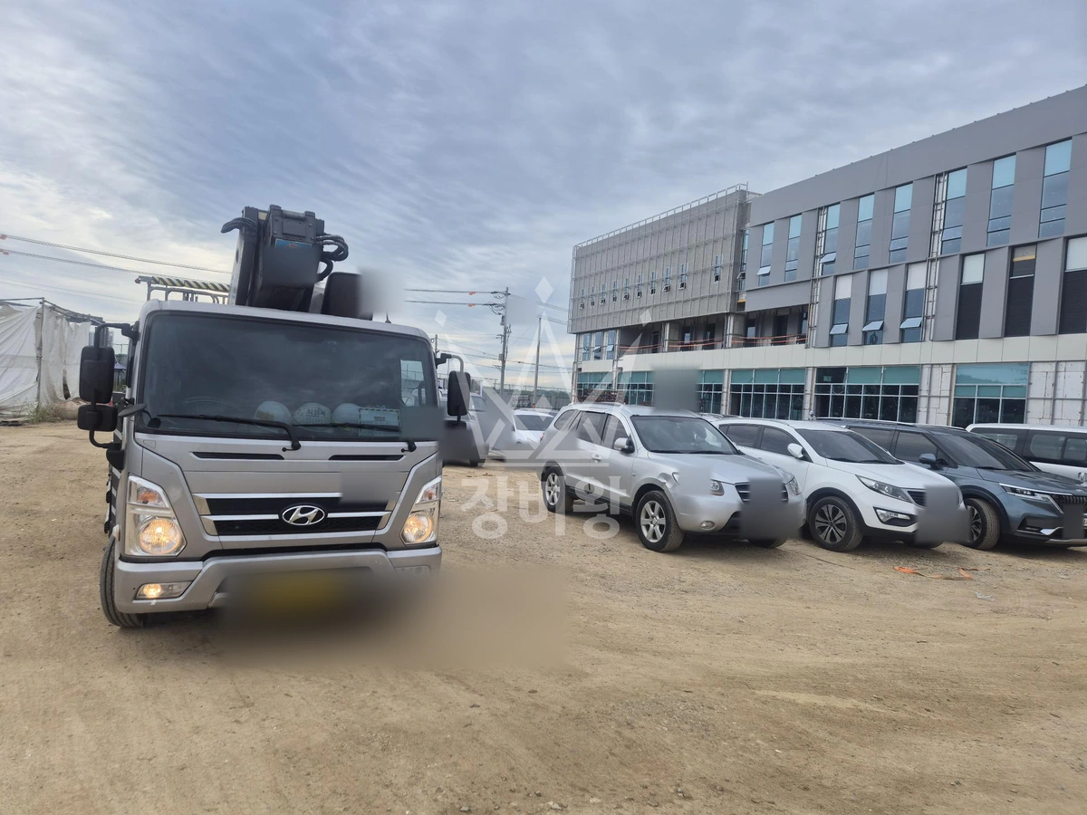 충북 청주시 흥덕구 옥산면 3.5톤 스카이차 작업 현장 도착사진