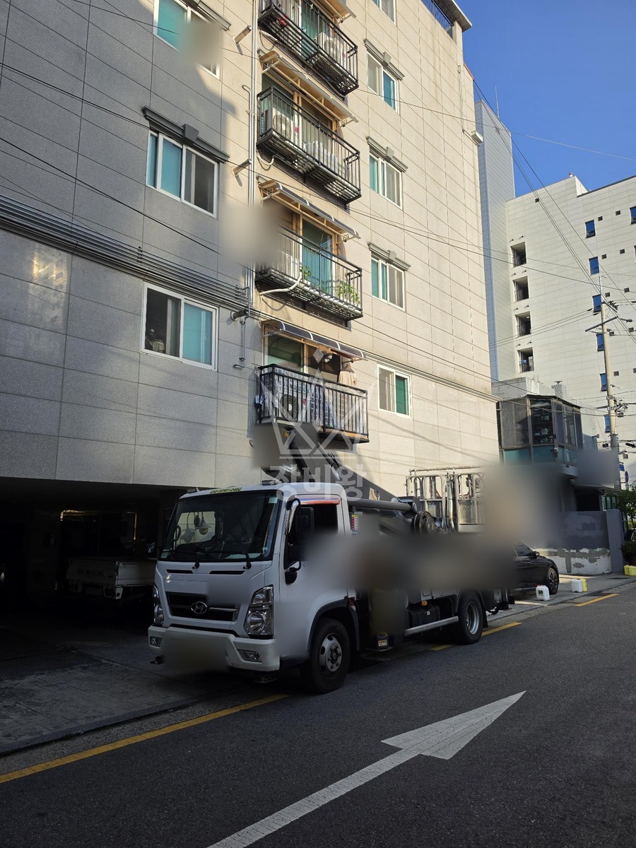 서울 구로구 구로동 3.5톤 스카이차 작업 현장 도착사진