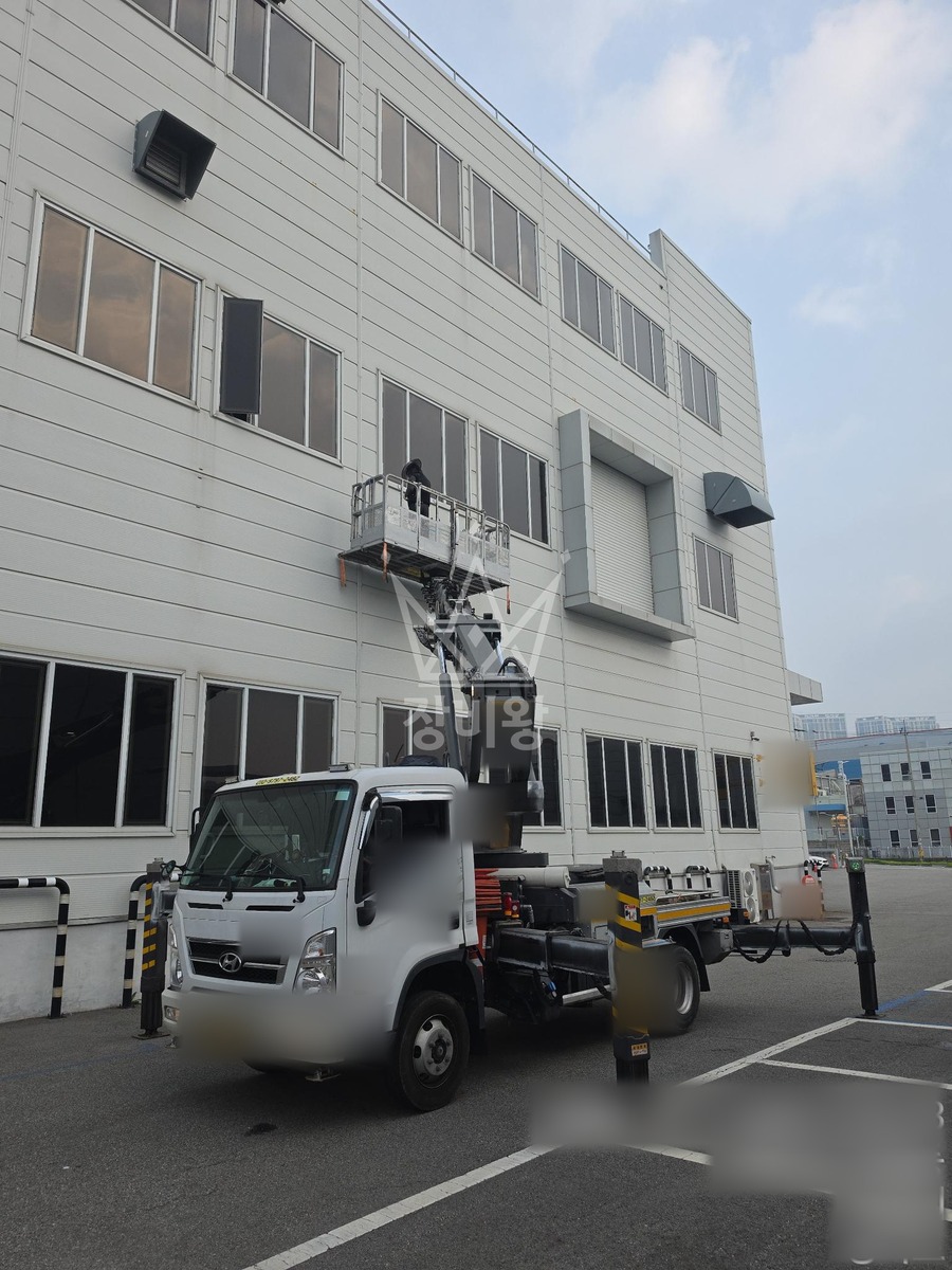 경기 오산시 가장동 3.5톤 스카이차 작업 현장 도착사진