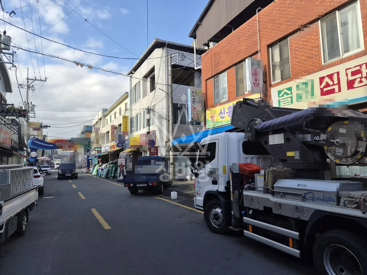 경북 영천시 완산동 3.5톤 스카이차 작업 현장 도착사진