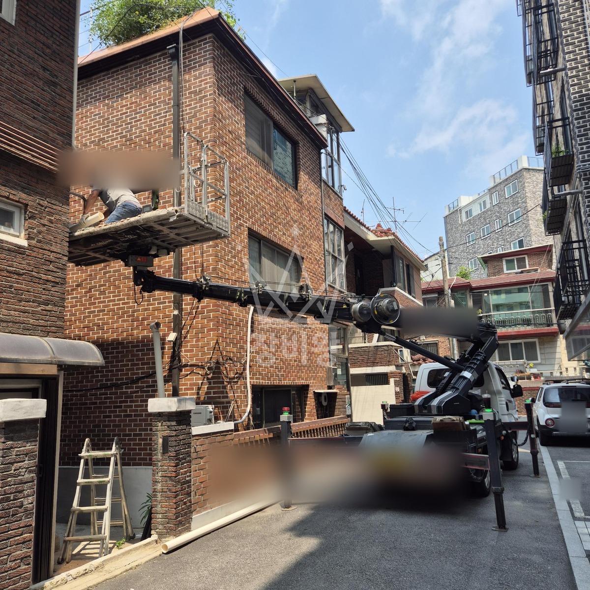 서울 강동구 둔촌동 1톤 스카이차 물동이작업 작업사진 3