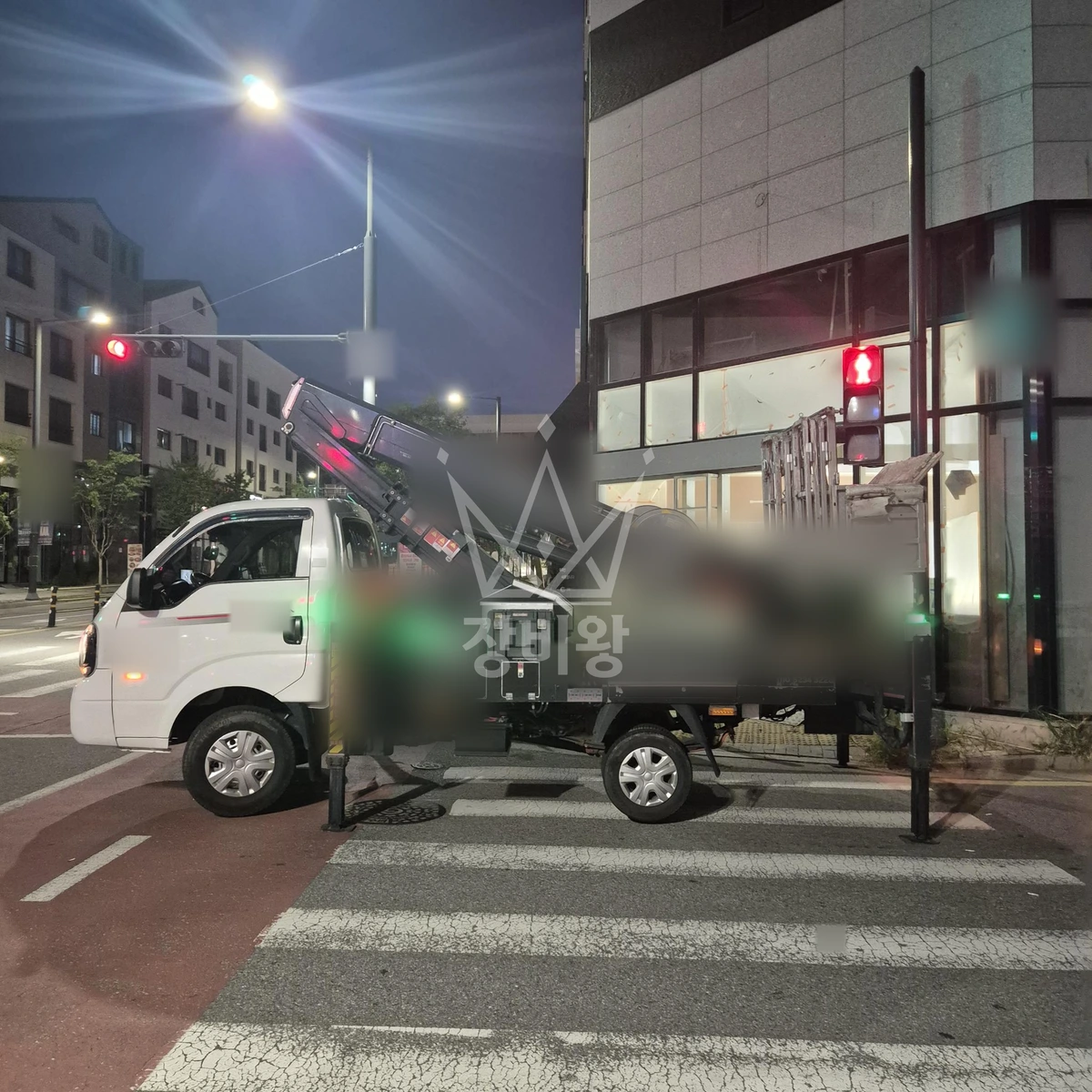 경기 평택시 고덕동 1톤 스카이차 작업 현장 도착사진