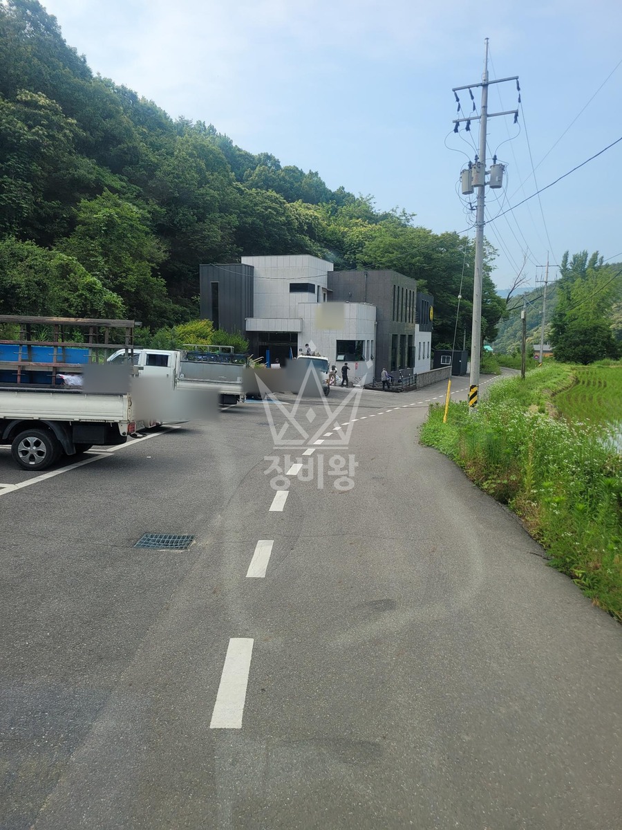 세종시 장군면 금암리 포크레인(굴착기) 작업 현장 도착사진