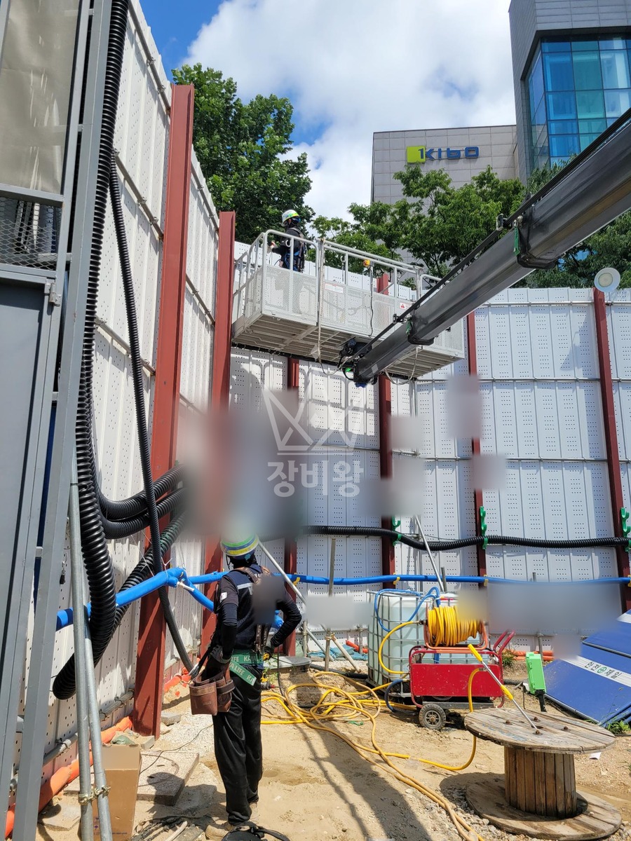 인천 남동구 구월동 3.5톤 스카이차 cctv 설치 작업사진 1
