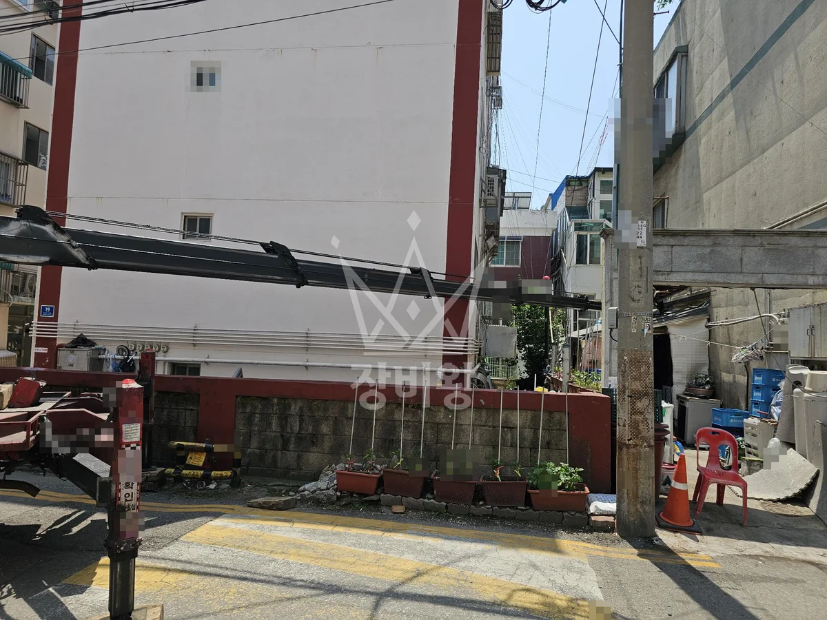 인천 연수구 청학동 1톤 스카이차 천막 보수 작업사진 1