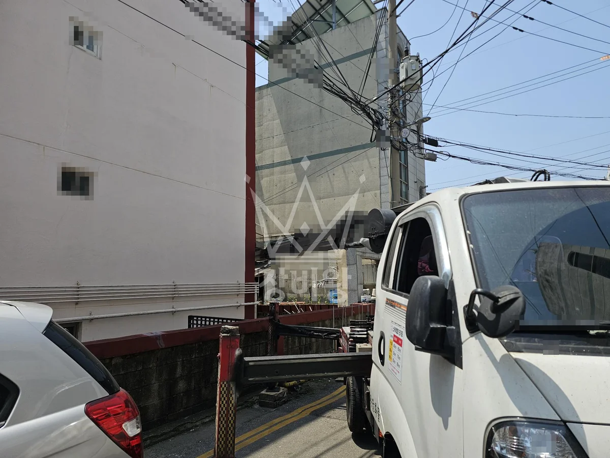 인천 연수구 청학동 1톤 스카이차 천막 보수 작업사진 3