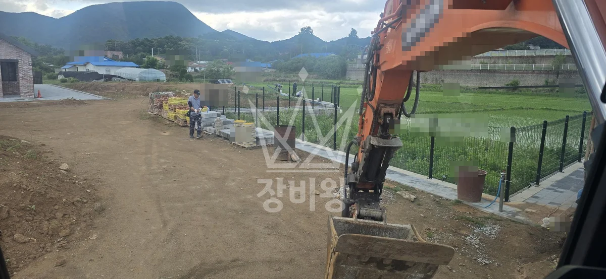 경기 양평군 개군면 포크레인(굴착기) 작업 현장 도착사진