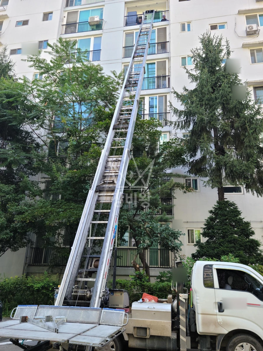 서울 강남구 대치동 1톤 사다리차 샤시양중 작업사진 1