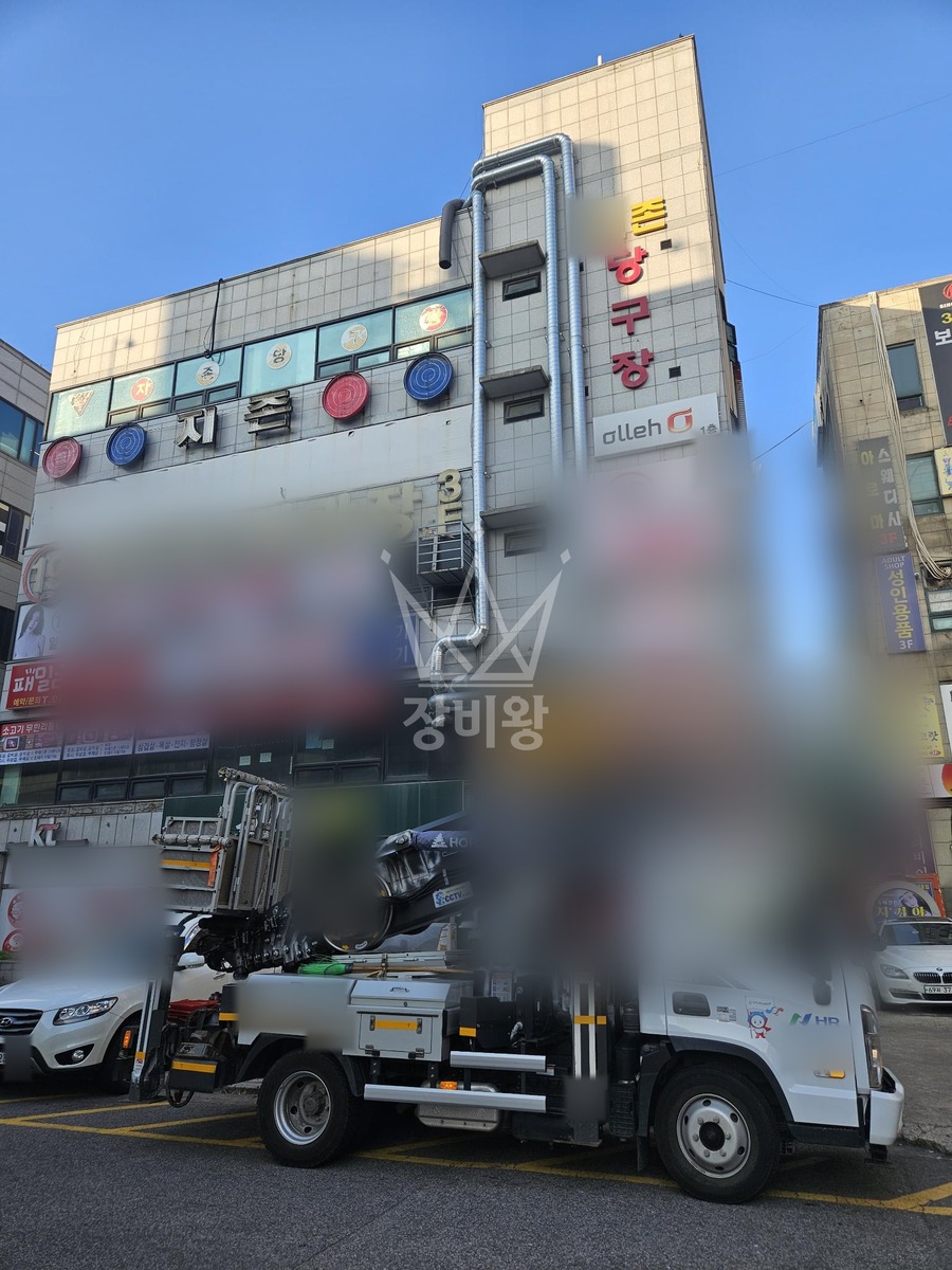 경기 오산시 금암동 3.5톤 스카이차 간판작업 작업완료사진 1