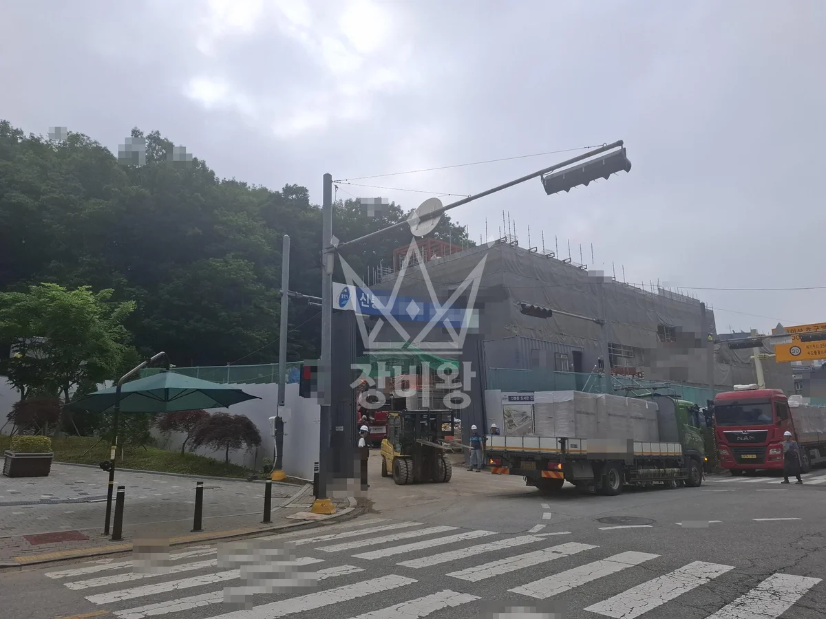 경기 용인시 수지구 3.5톤 스카이차 작업 현장 도착사진