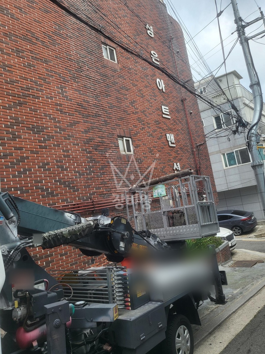 서울 강서구 화곡동 1톤 스카이차 작업 현장 도착사진