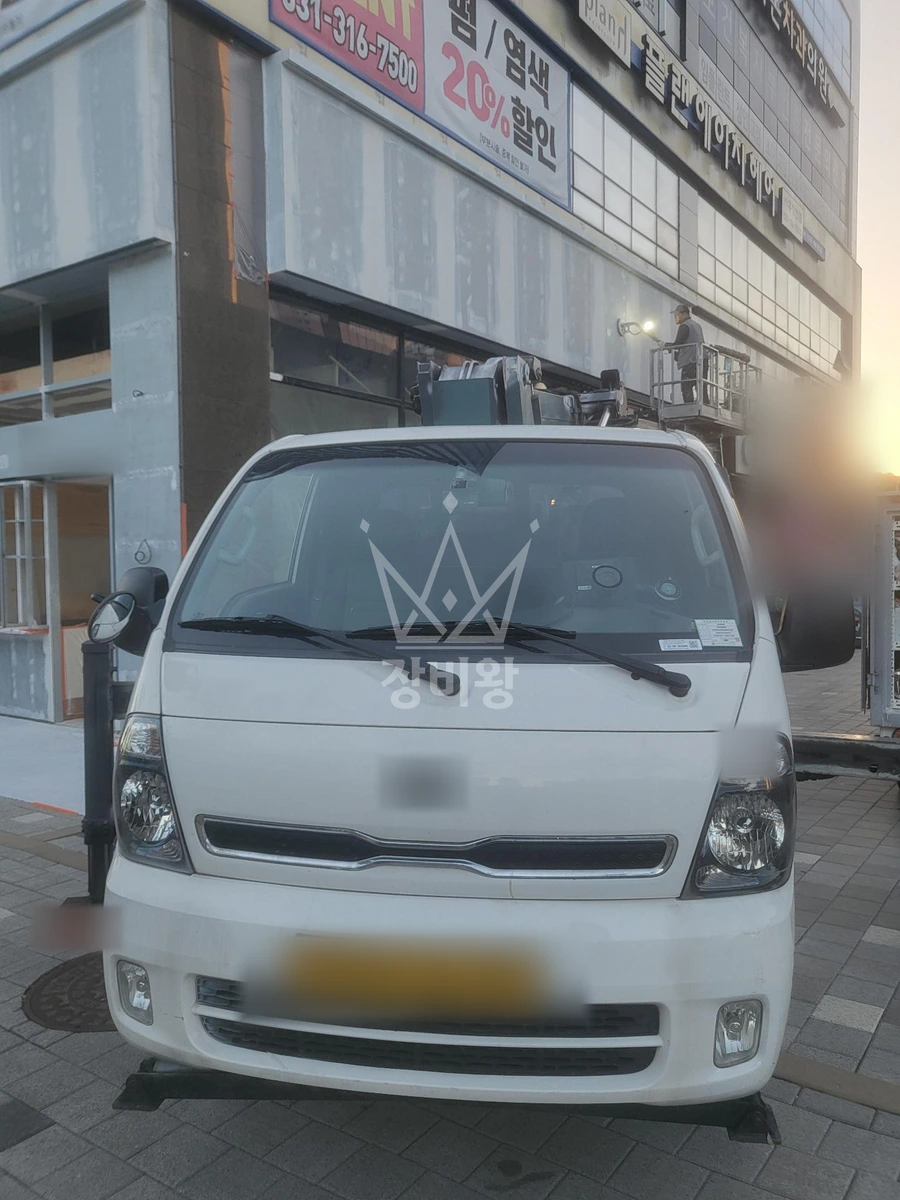 경기 시흥시 장곡동 1톤 스카이차 도장작업 작업사진 1