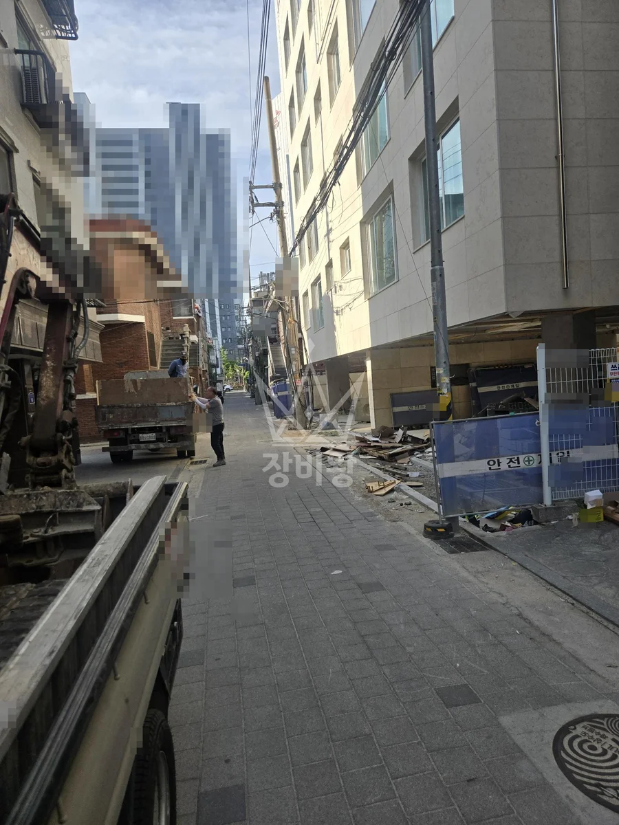 서울 중랑구 중화동 굴착기(포크레인) 작업 현장 도착사진