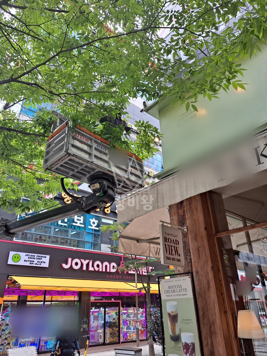 전북 전주시 완산구 3.5톤 스카이차 cctv 2대-설치 작업사진 1