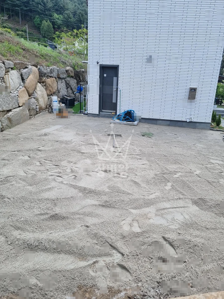 경기 포천시 소흘읍 굴착기(포크레인) 보도블럭/항공마대이동 작업완료사진 1