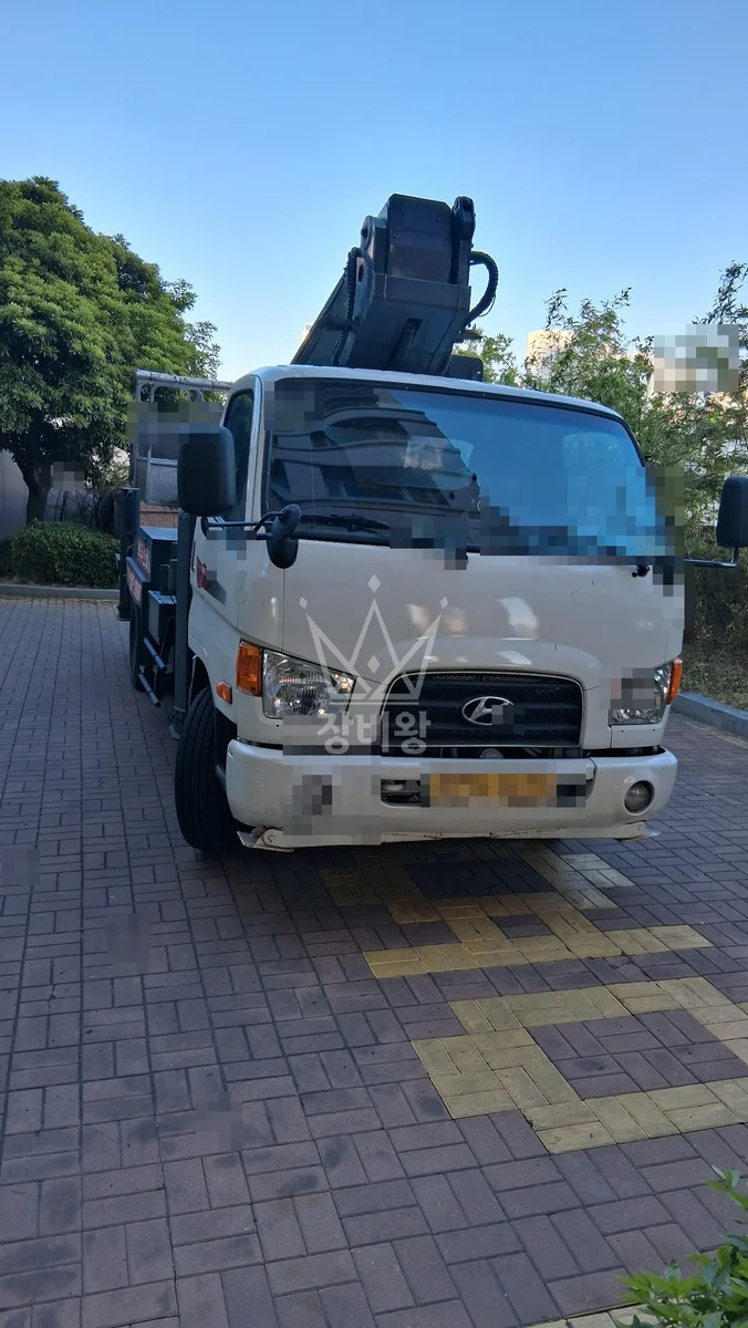 경남 창원시 성산구 3.5톤 스카이차 작업 현장 도착사진