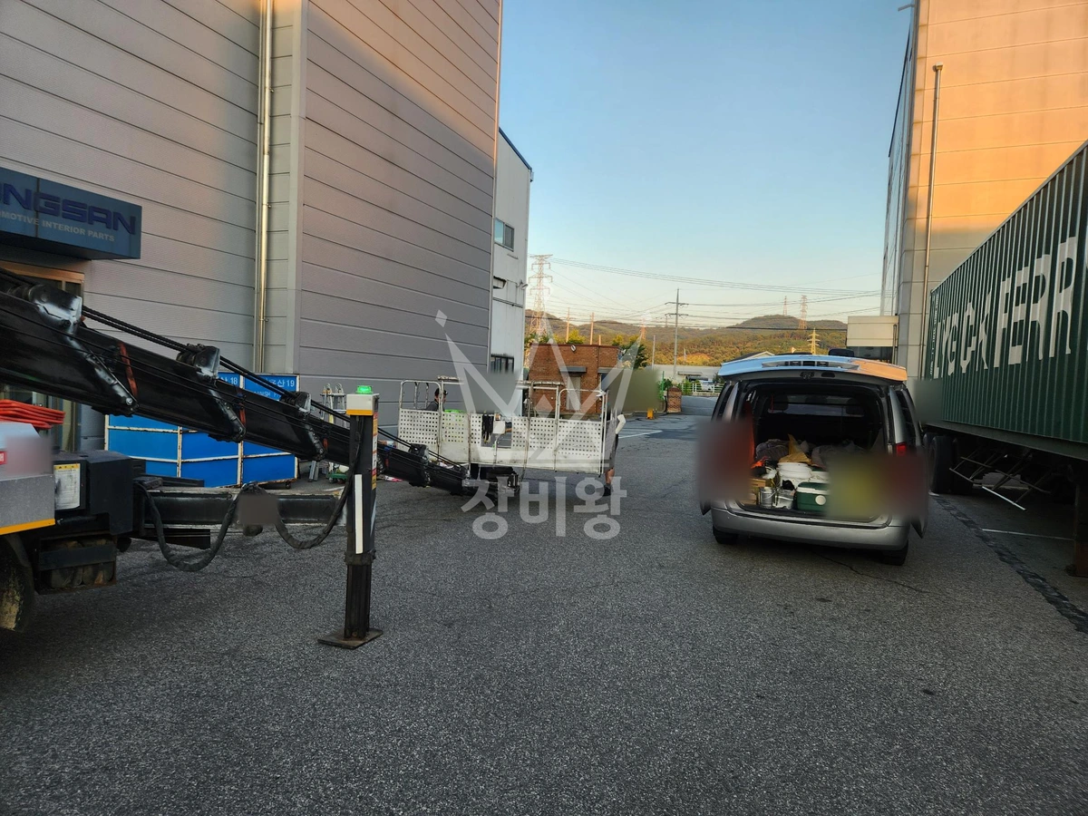 충남 아산시 기산동 3.5톤 스카이차 옥상 방수작업 작업사진 2
