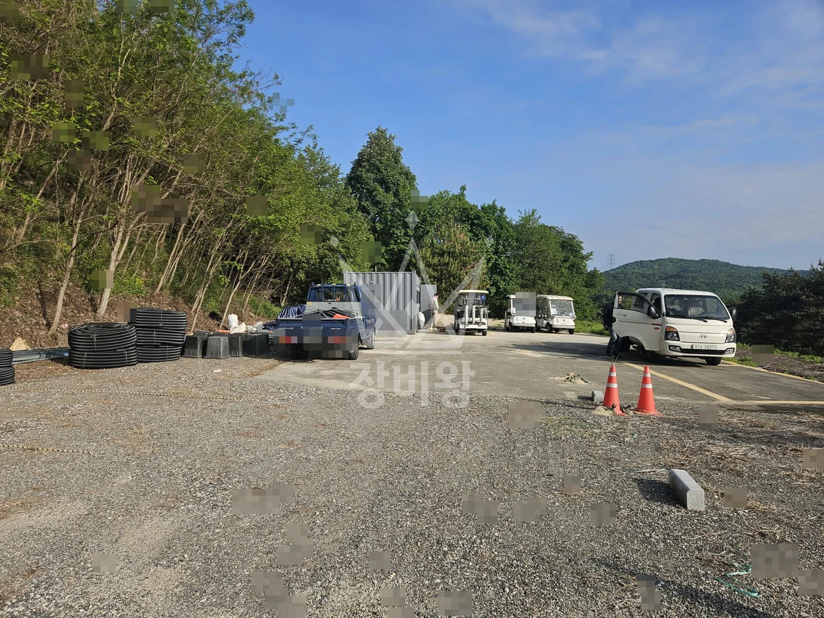 경기 여주시 강천면 포크레인(굴착기) 작업 현장 도착사진