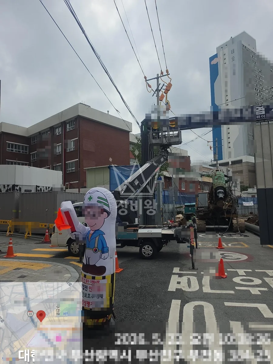 부산 부산진구 부전동 1톤 스카이차 cctv 설치 작업사진 2