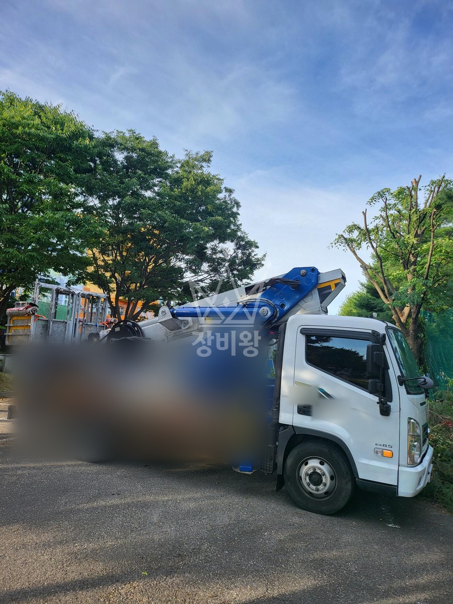 대전 서구 괴곡동 3.5톤 스카이차 작업 현장 도착사진