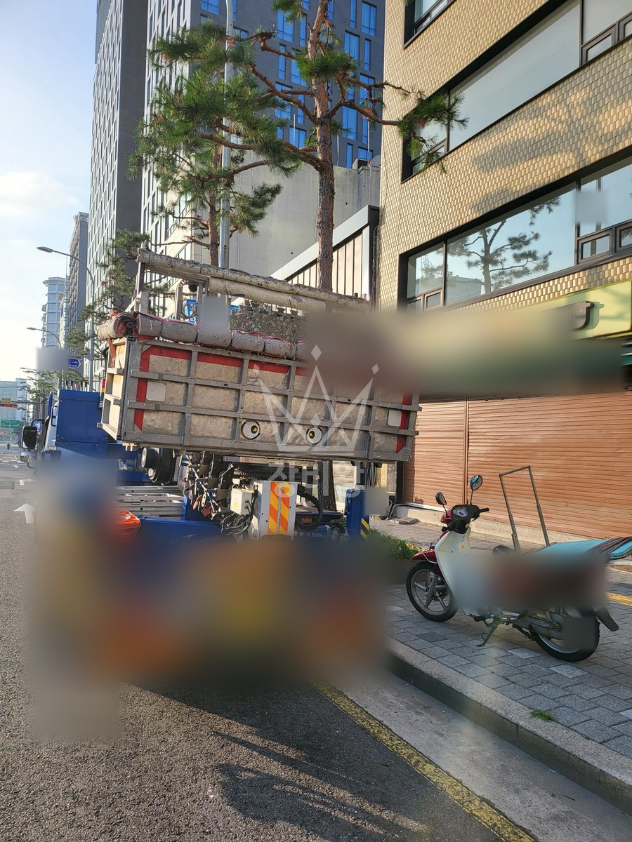서울 중구 을지로5가 3.5톤 스카이차 작업 현장 도착사진