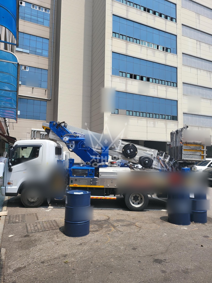 인천 남동구 고잔동 3.5톤 스카이차 작업 현장 도착사진