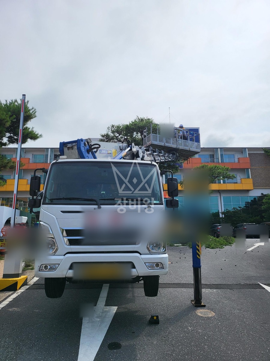 충남 보령시 신흑동 3.5톤 스카이차 소나무전지적업 작업사진 2