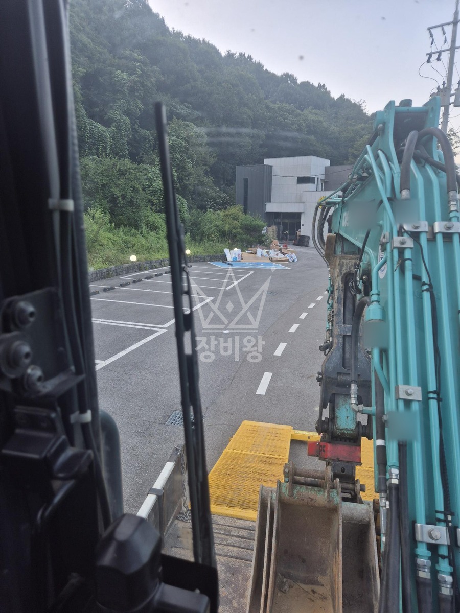 세종시 장군면 포크레인(굴착기) 작업 현장 도착사진