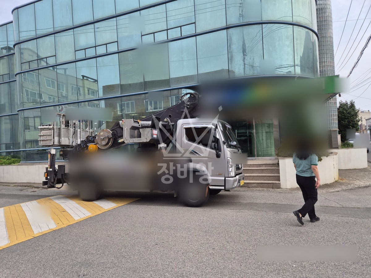 경북 경주시 양남면 3.5톤 스카이차 작업 현장 도착사진