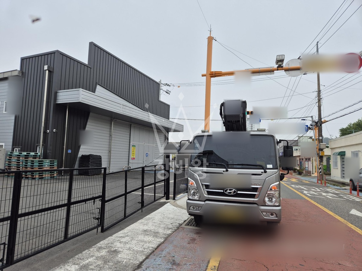 경북 경주시 양남면 3.5톤 스카이차 작업 현장 도착사진