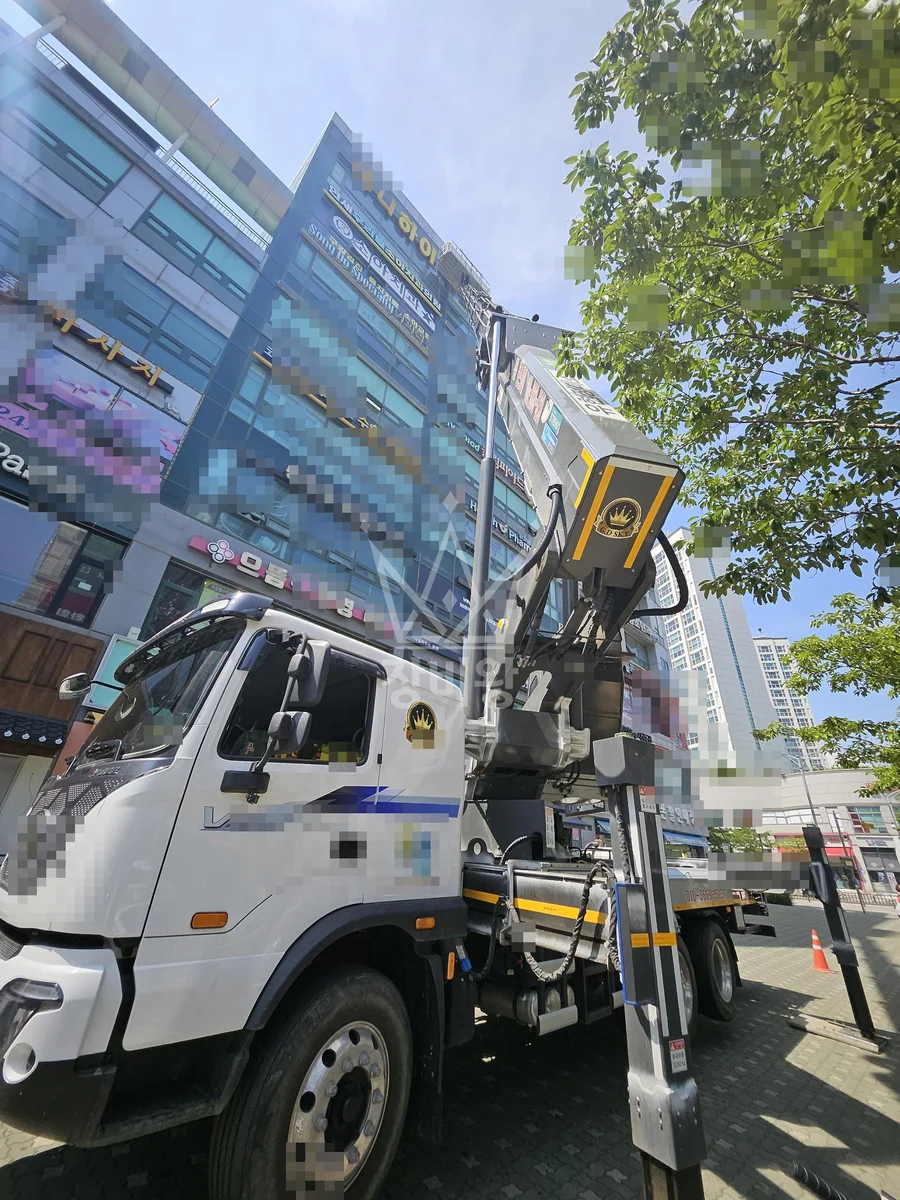 인천 연수구 송도동 17톤 스카이차 작업 현장 도착사진