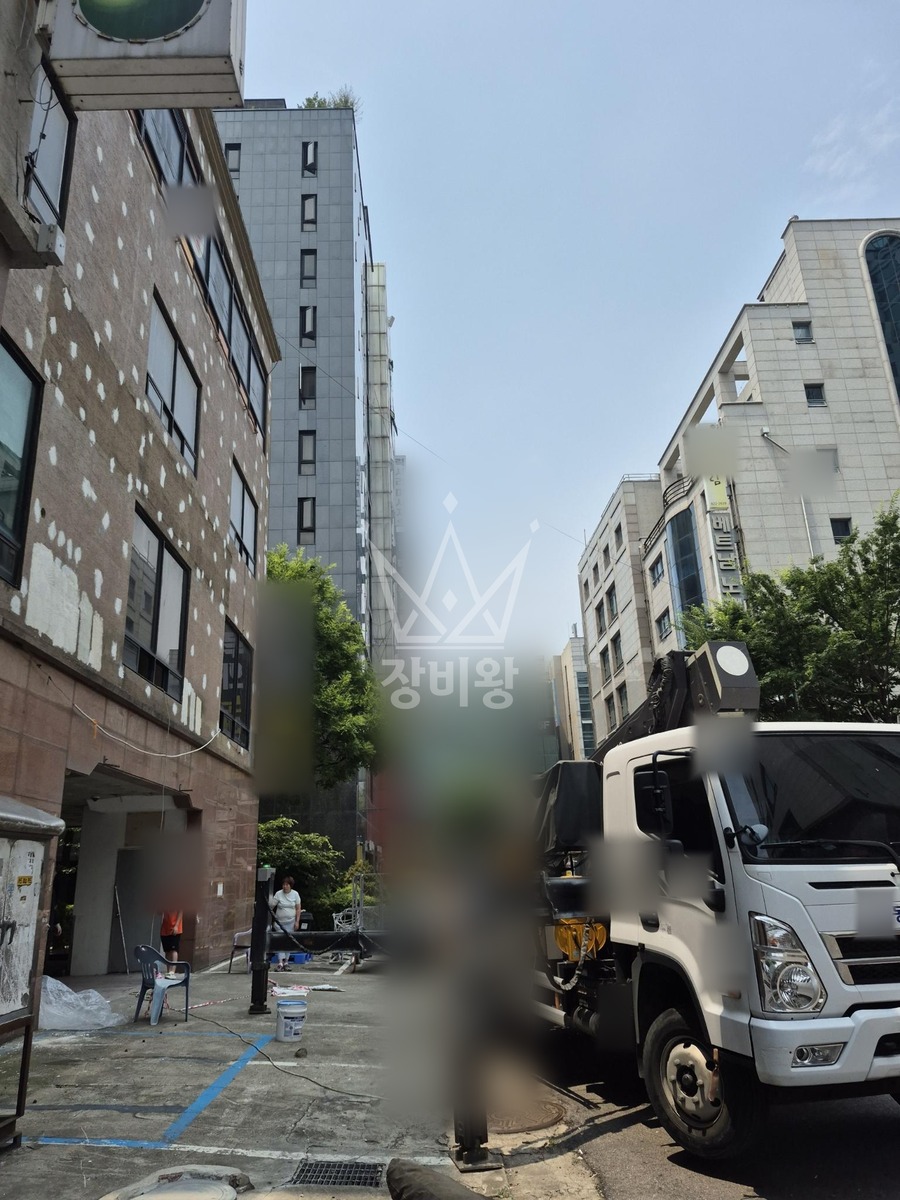 인천 연수구 청학동 3.5톤 스카이차 페인트작업 작업사진 2