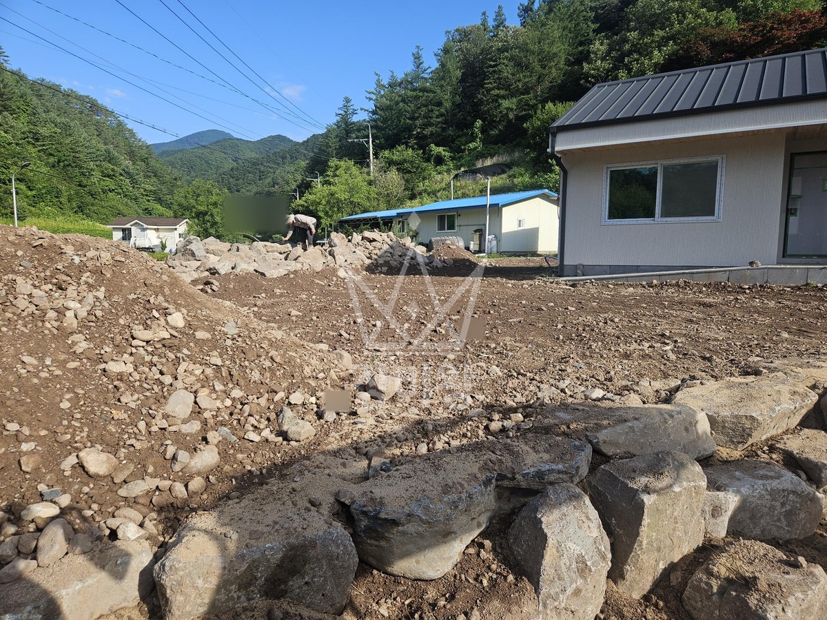 경북 영양군 일월면 포크레인(굴착기) 작업 현장 도착사진