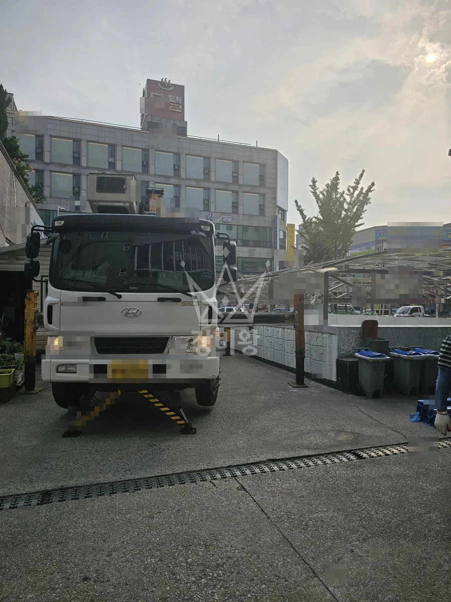경기 시흥시 정왕동 5톤 크레인 작업 현장 도착사진