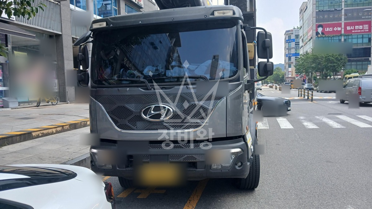 인천 연수구 송도동 5톤 스카이차 작업 현장 도착사진