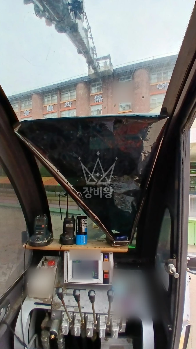 경기 구리시 교문동 5톤 스카이차 외부 인방 안전커버 작업 작업사진 3