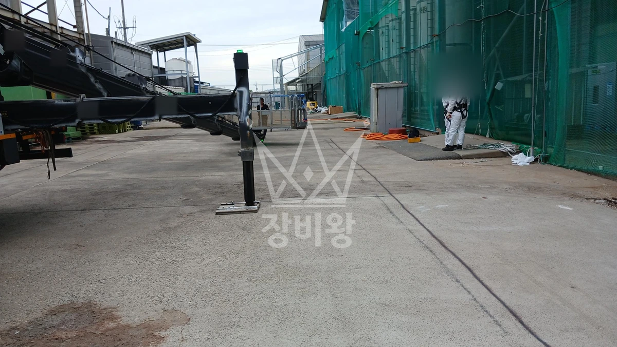 충남 천안시 서북구 성환읍 5톤 스카이차 레이저장비 점검, 설치 작업사진 1