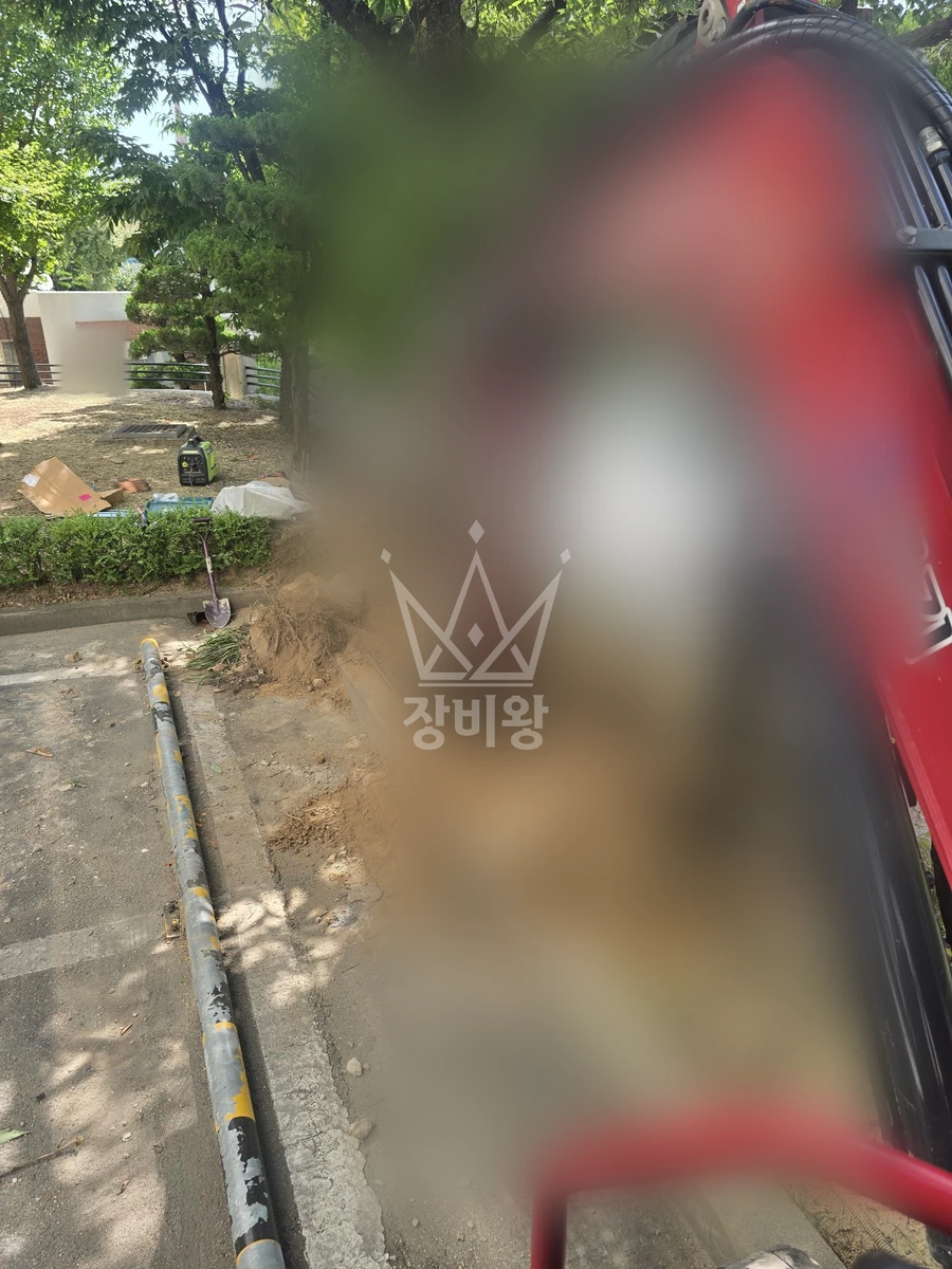 대구 달서구 이곡동 포크레인(굴착기) 전기충전소 작업사진 3