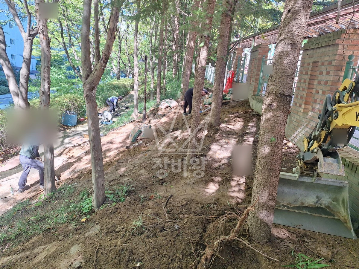 경기 용인시 수지구 성복동 포크레인(굴착기) 터파기 작업 작업완료사진 1