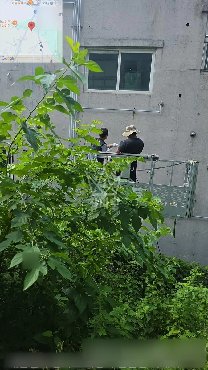 경기 화성시 만세구 팔탄면 8톤 스카이차 발수제 작업 작업사진 1