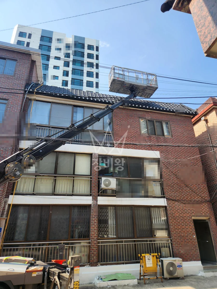 경기 구리시 수택동 2.5톤 스카이차 지붕철거작업 작업완료사진 1