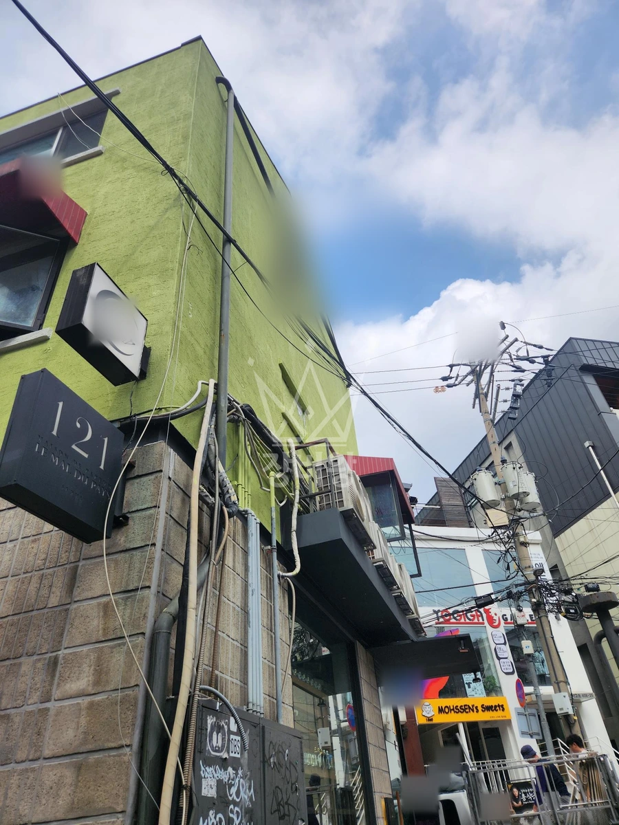 서울 마포구 서교동 2.5톤 스카이차 실외기작업 작업완료사진 1