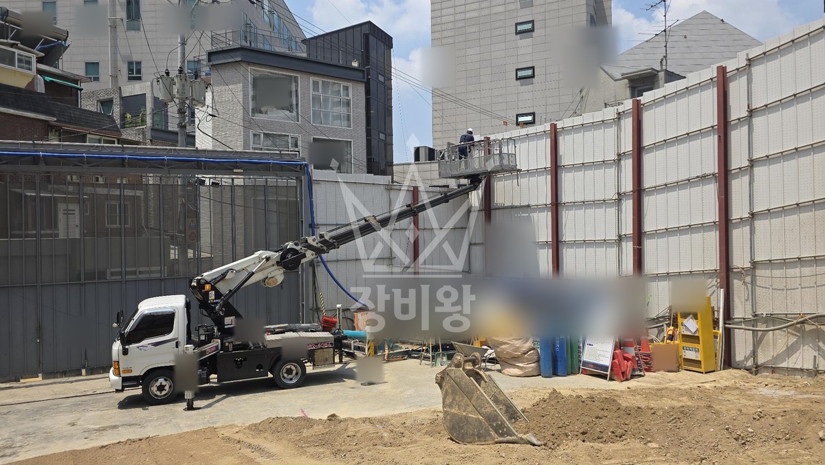 서울 마포구 상수동 2.5톤 스카이차 cctv 설치 작업사진 3