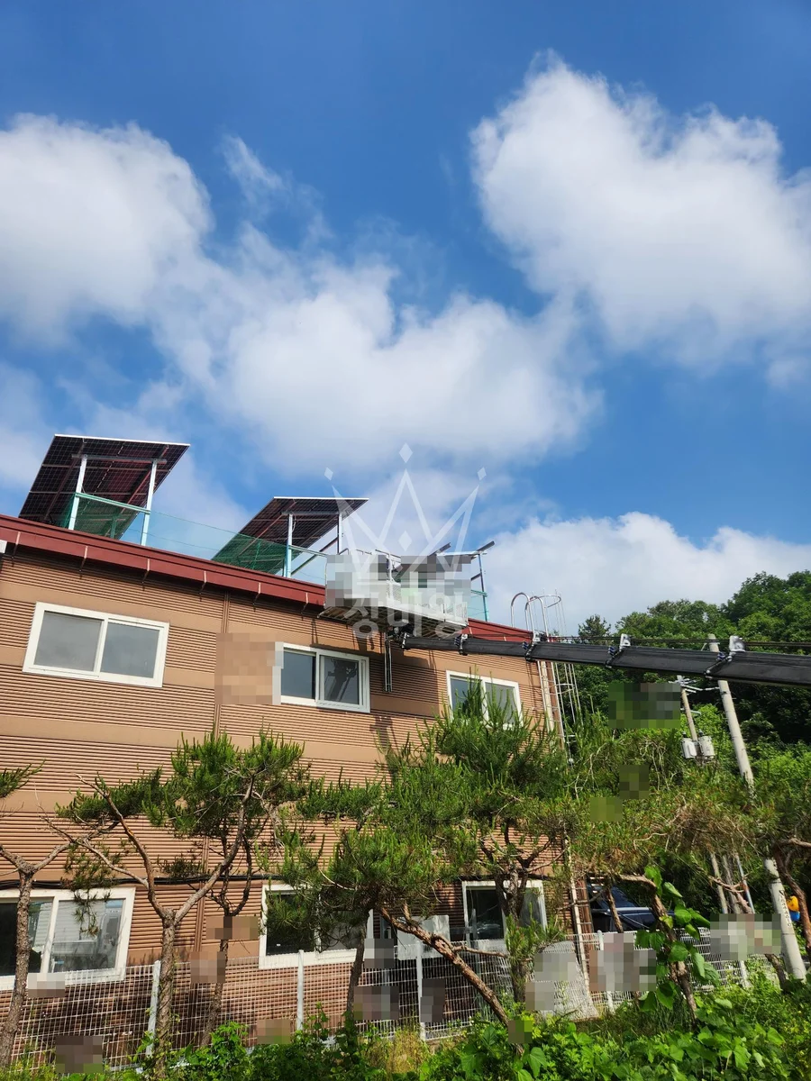 경기 용인시 처인구 3.5톤 스카이차 태양광작업 작업사진 2