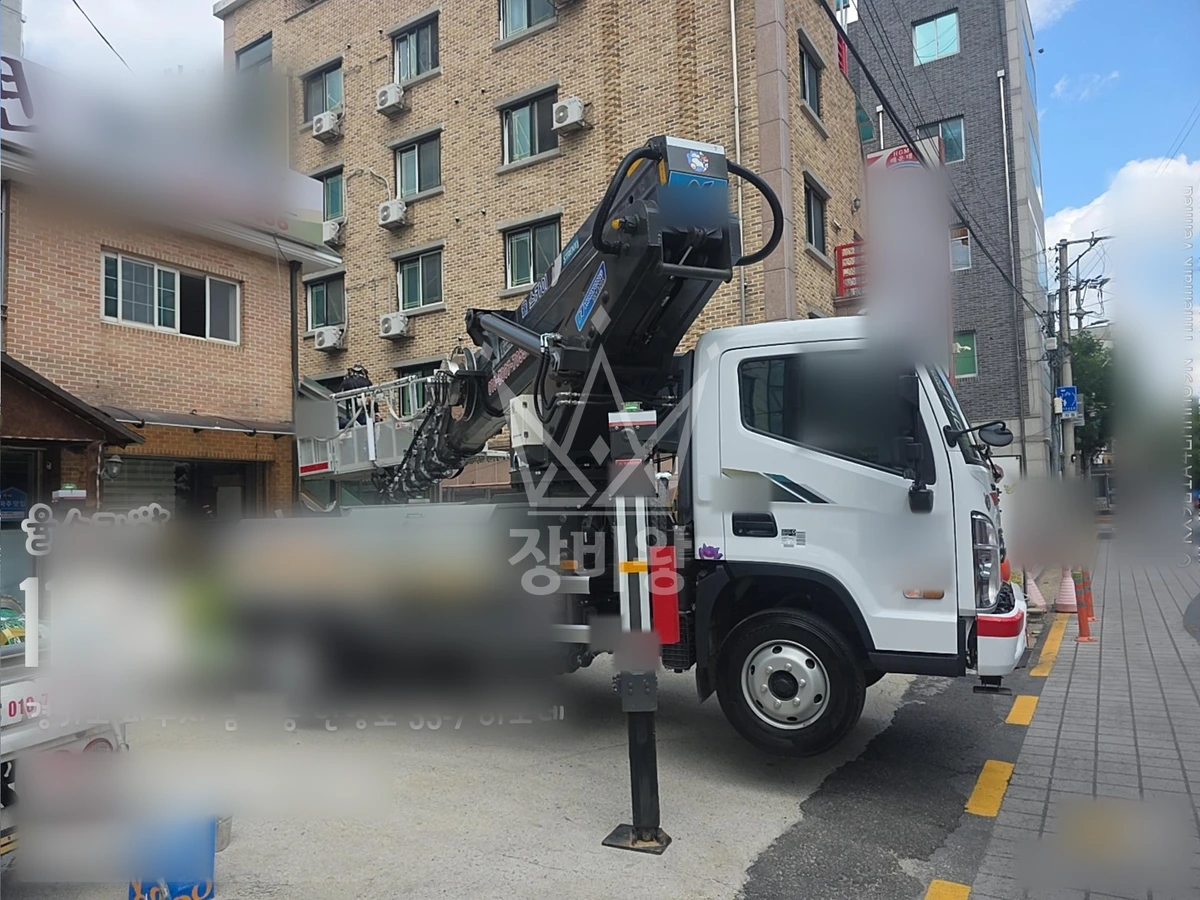 경기 파주시 금촌동 3.5톤 스카이차 코킹,페인트 작업 작업완료사진 1
