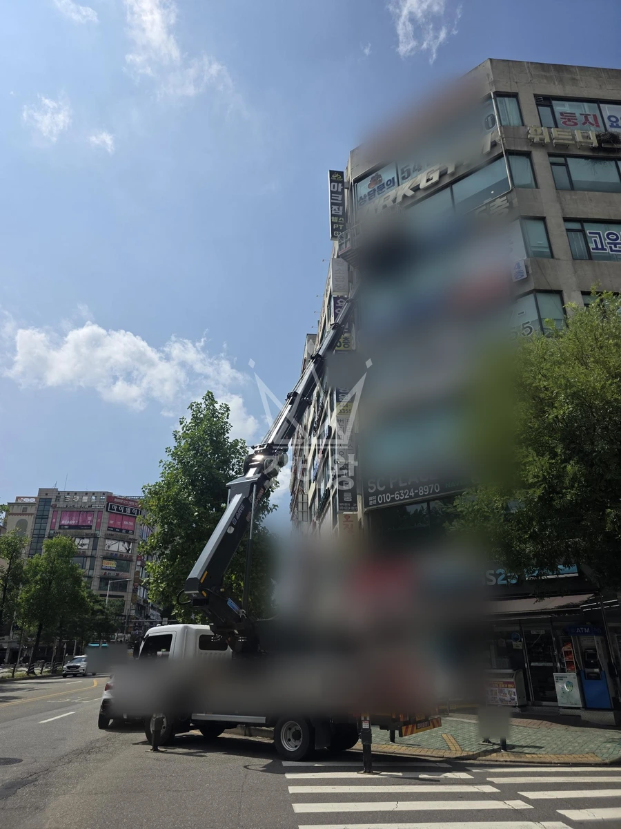 인천 계양구 계산동 3.5톤 스카이차 전광판as 작업사진 1