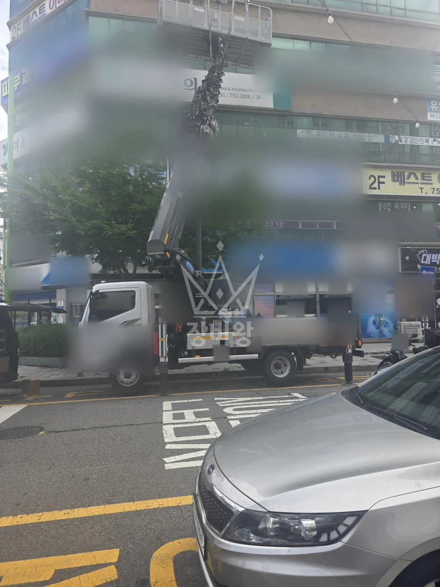 인천 영종구 운서동 3.5톤 스카이차 카메라설치 작업사진 3