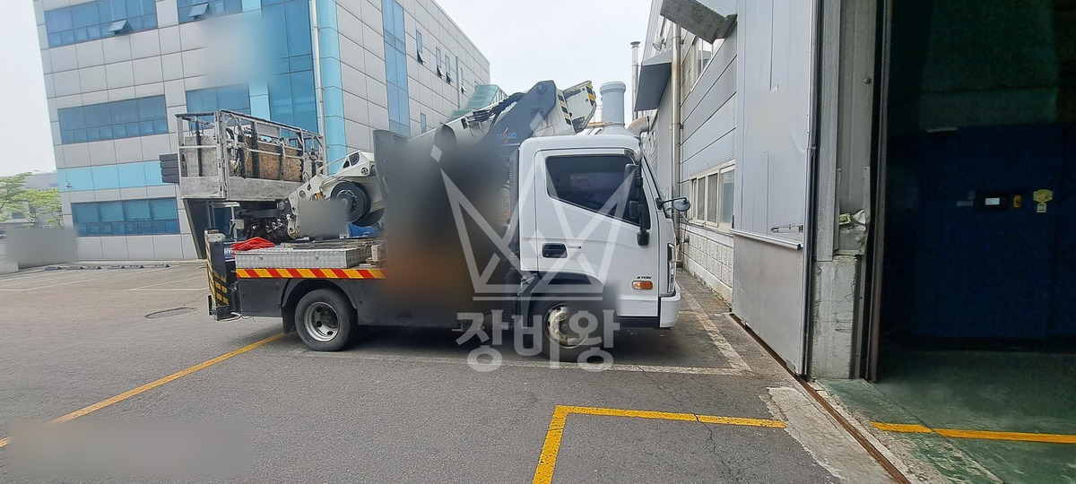 경기 시흥시 정왕동 3.5톤 스카이차 작업 현장 도착사진