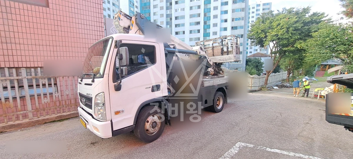 인천 계양구 병방동 3.5톤 스카이차 작업 현장 도착사진