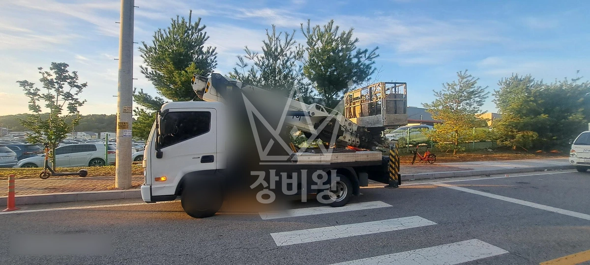 경기 안성시 공도읍 3.5톤 스카이차 작업 현장 도착사진